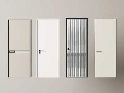 Interior Door Room Door Bedroom Door Swing Door Single Door Kitchen Bathroom Changhong Glass Door 3d model
