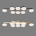 Simple Light Luxury Ceiling Lamp 3d model