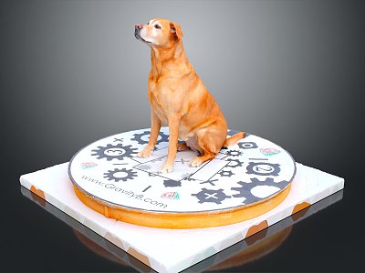 Modern Dog Labrador Pet Dog 3d model