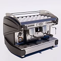 Saeco Modern Espresso Coffee Machine Kitchen Appliance With Dual Spout And Stainless Steel Body