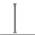 Classical Roman Columns With Different Architectural Styles And Ornate Capital Designs 3d model