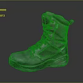 Gray High Top Tactical Boots With Lace Up Design And Durable Slip Resistant Sole