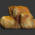 Golden Fried Pastries Stacked With Crispy Texture And Sugar Glaze