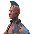 Modern Cyberpunk Man Modern Future Science Fiction Science Fiction Man Cyberpunk Robot 3d model