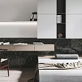 Cozy Tatami Bedroom Interior With Tatami Bed Desk Storage Cabinets And Built In Lighting