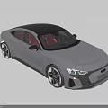 Silver Sports Car With Open Doors Hood And Red Interior Seats