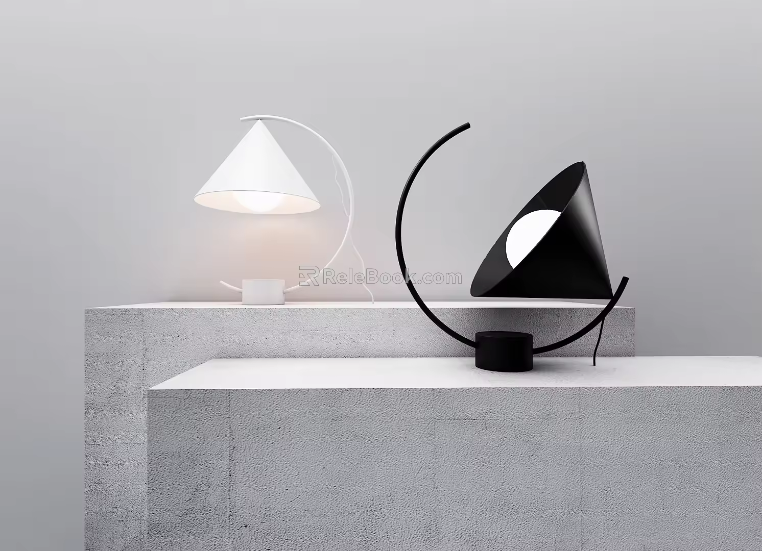 Modern table lamp 3d model