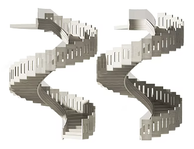 Quiet Staircase Rotation Staircase 3d model