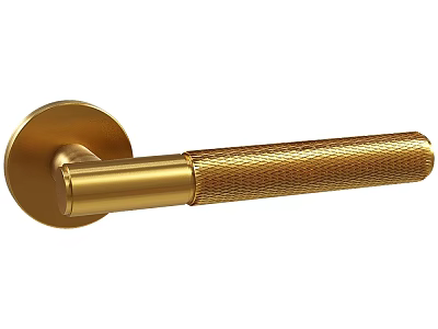 Golden Door Handle with Textured Grip Modern Home Decor Accessory 3d model