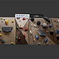 Climbing Wall Sports Equipment with Colorful Holds for Indoor Training and Fitness