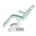 Light Green Adjustable Padded Armchair With White Base For Medical Use