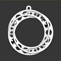 Stainless Steel Hardware Ring Component With Circular Holes And Shiny Surface