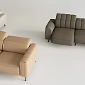 Modern Stylish Sofa Set With Multiple Colors Beige Gray And Comfortable Modular Design Seats 3d model
