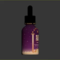 Medical Device Holly Chill CBD Oil Bottle Featuring Purple Label And Eye Graphic Design