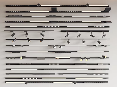 Modern Downlights and Spotlights Collection With Various Design Styles and Lighting Features 3d model