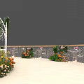Elure Greenhouse Membership Experience Center with Floral Archway and Reception Desk