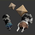 Modern Dog Pet Dog Pet Dog 3d model