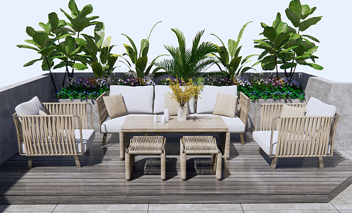 Modern outdoor sofa 3d model