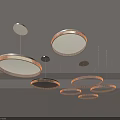 Modern Ring Light Fixture Combination With Pendant And Ceiling Designs For Contemporary Home Interior