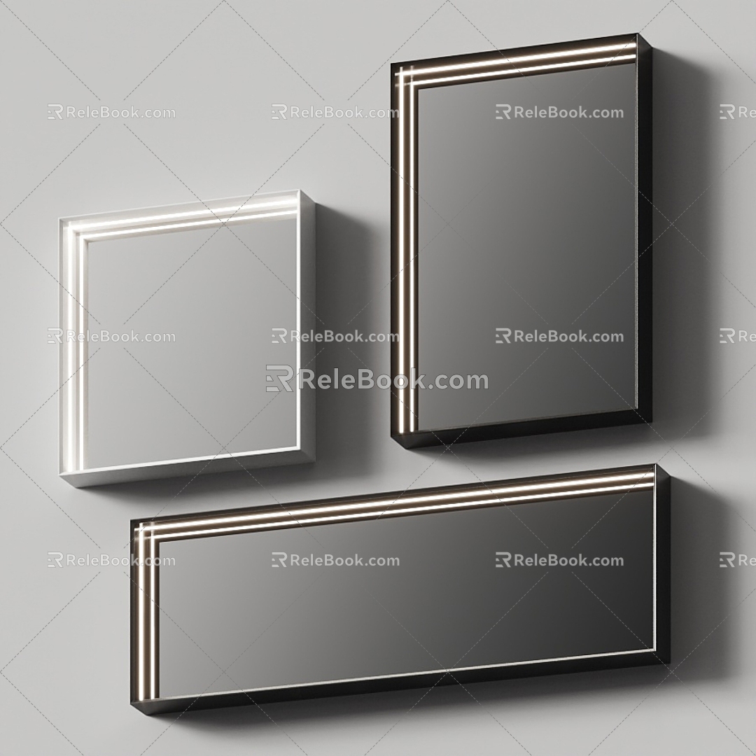 Decorative mirror Makeup mirror Bathroom mirror 3d model