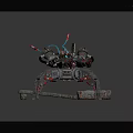 Modern Robot Mech Warrior Machine Battlearm Mechanical Battlearm Machine Warrior 3d model