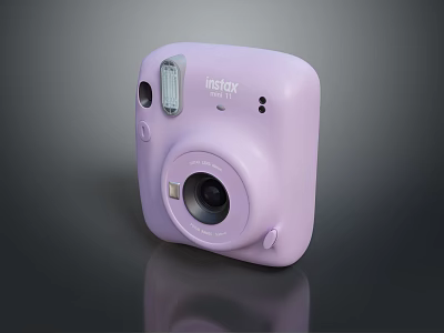 Instax Light Purple Webcam For Computer Laptop With High Quality Lens 3d model