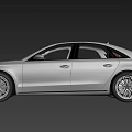 Sleek Silver Sedan With Red Leather Seats And Modern Front Grille Design