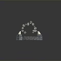 Stone Circular Platform With Spire Towers And Small Stones In Colorful Textured Vegetation Scene