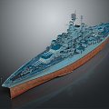 Modern USS California Warship USS California Warship Warship 3d model