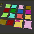 Assorted Decorative Pillows With Diverse Patterns And White Solid Styles