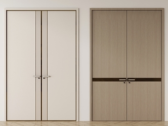 Modern double door 3d model