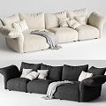 edra petals sofa sofa shaped sofa multi-person sofa 3d model