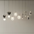 Pendant lamp combination 3d model