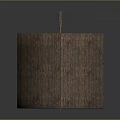 Traditional Wooden Well With Triangular Tile Roof And Stone Circular Base