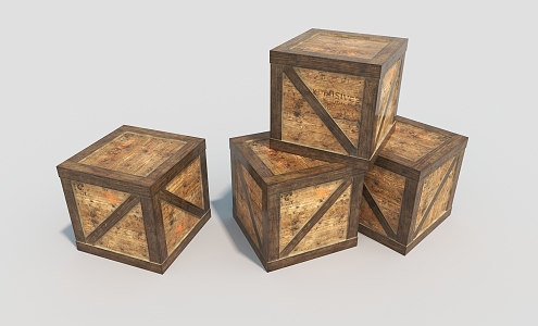 Wooden Box Wooden Boxes Outdoor Boxes 3d model