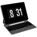 Digital Tablet With Detachable Keyboard Displaying Numbers 831 On Screen