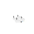 Modern White Oval Bathroom Washbasin With Black Faucet And Color Options