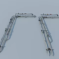 Swing Door with Stainless Steel Frame Hinges and Modern Hardware Fittings