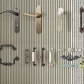 Jane European door handle door handle combination 3d model