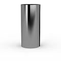 Silver Cylindrical Kitchen Appliance With Black Control Panel Buttons And Indicator Lights
