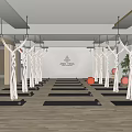 Prana Yoga Studio With Aerial Yoga Swings Mats Balls And Modern Interior Design
