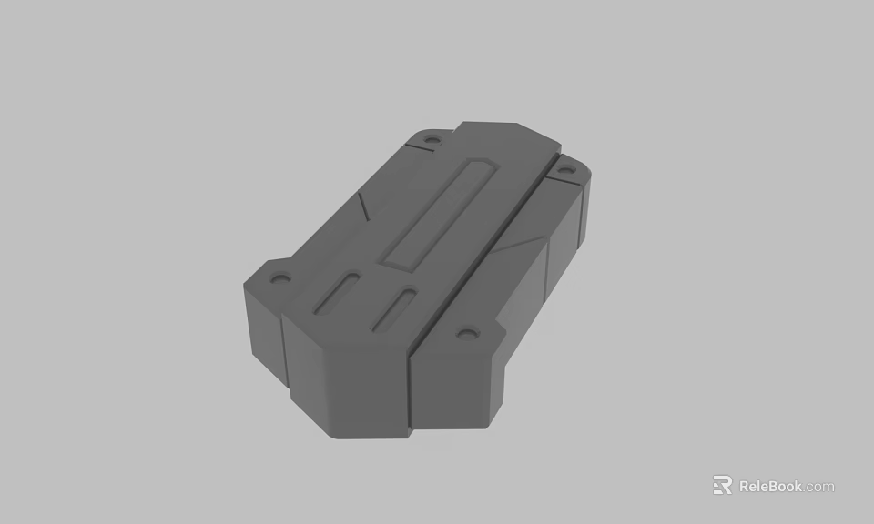 Gray 3D Model Other Mechanical Component With Structural Design And Surface Details 3d model 