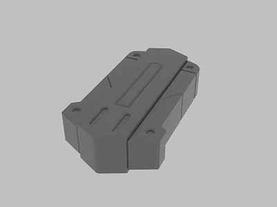 Gray 3D Model Other Mechanical Component With Structural Design And Surface Details 3d model