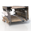 Vintage Concept Car Design With Metal Frame Wooden Panels And Wheels