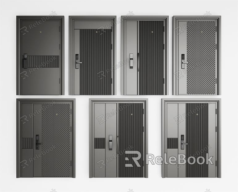 Modern security door security door entry door model