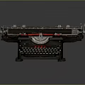 Vintage Mechanical Typewriter With Classic Design And Metal Keyboard Components