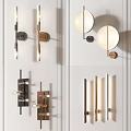 Modern Wall Lamps With Various Designs And Metal Frames For Home Decor 3d model