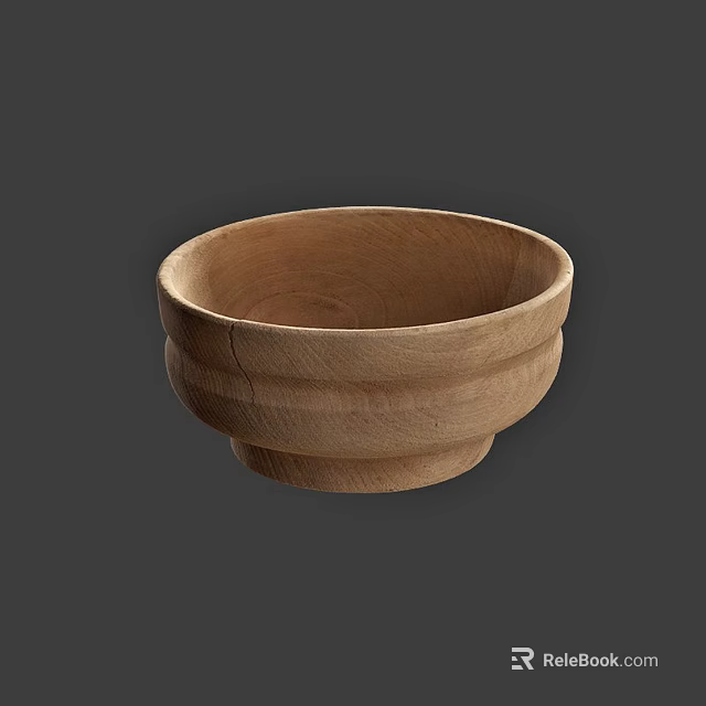 Simple Ceramic Bowl With Round Shape Smooth Surface And Natural Toned Design 3d model 