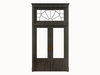 Modern double door 3d model