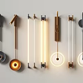 Modern wall lamp wall lamp combination 3d model